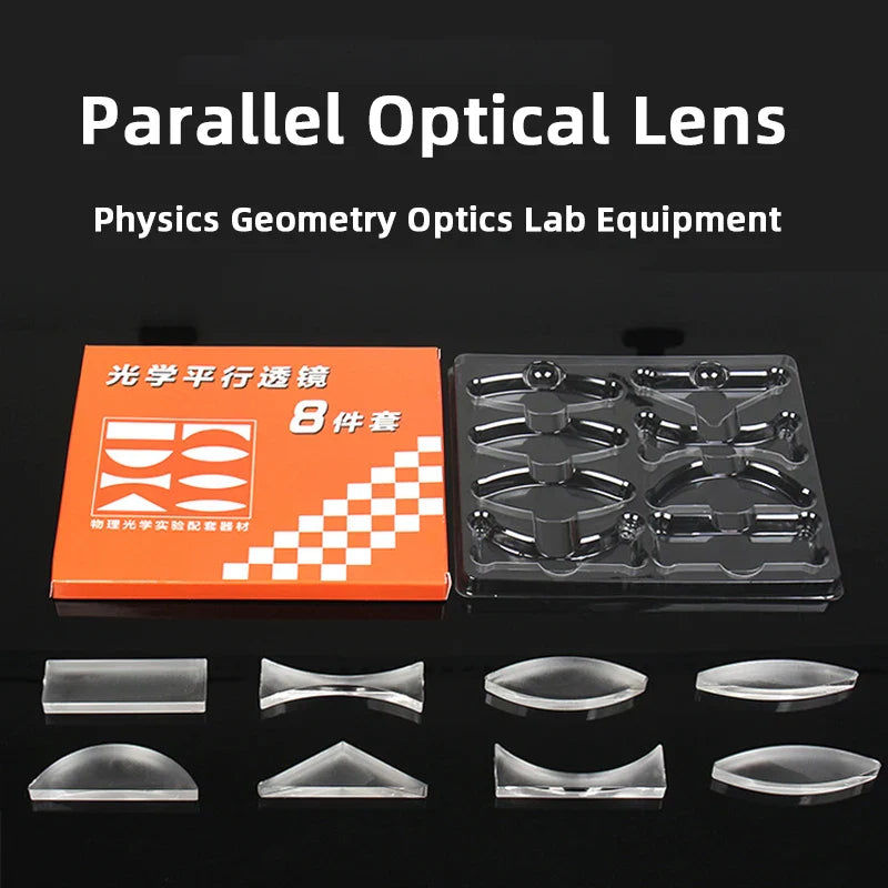 Geometric Optics Experiment Kit – Convex & Concave Lens Light Refraction Reflection Physics Set for Kids Science Learning