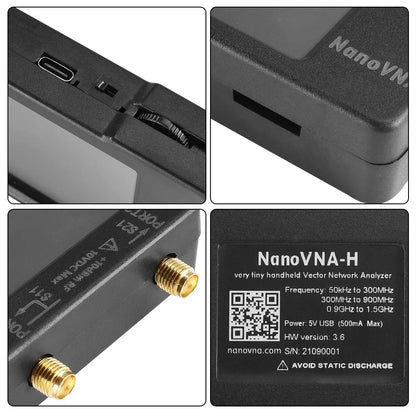 NanoVNA-H4 Spectrum Analyzer – 2.8/4" Vector Network Antenna Analyzer, 10KHz-1.5GHz, MF, HF, VHF, UHF Tuner