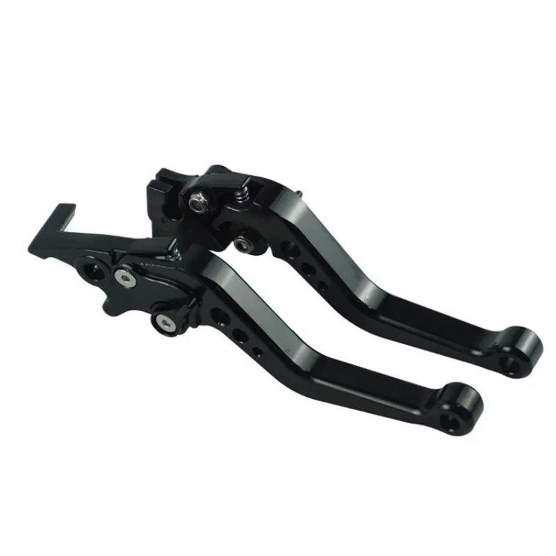 Universal Alloy Motorcycle Brake & Clutch Lever Handles — CNC Modified Pair for Motorbike Adjustment