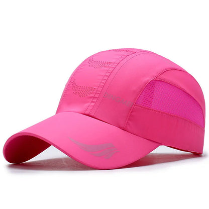 2024 Summer Sports Cap – Men’s and Women’s Quick-Dry Baseball Snapback, Running, Golf, Kpop Solid Mesh Hat