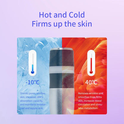Hot Cold Electroporation No Needle Mesotherapy Machine – Anti-Aging RF Skin Cooling & Face Lifting Facial Equipment