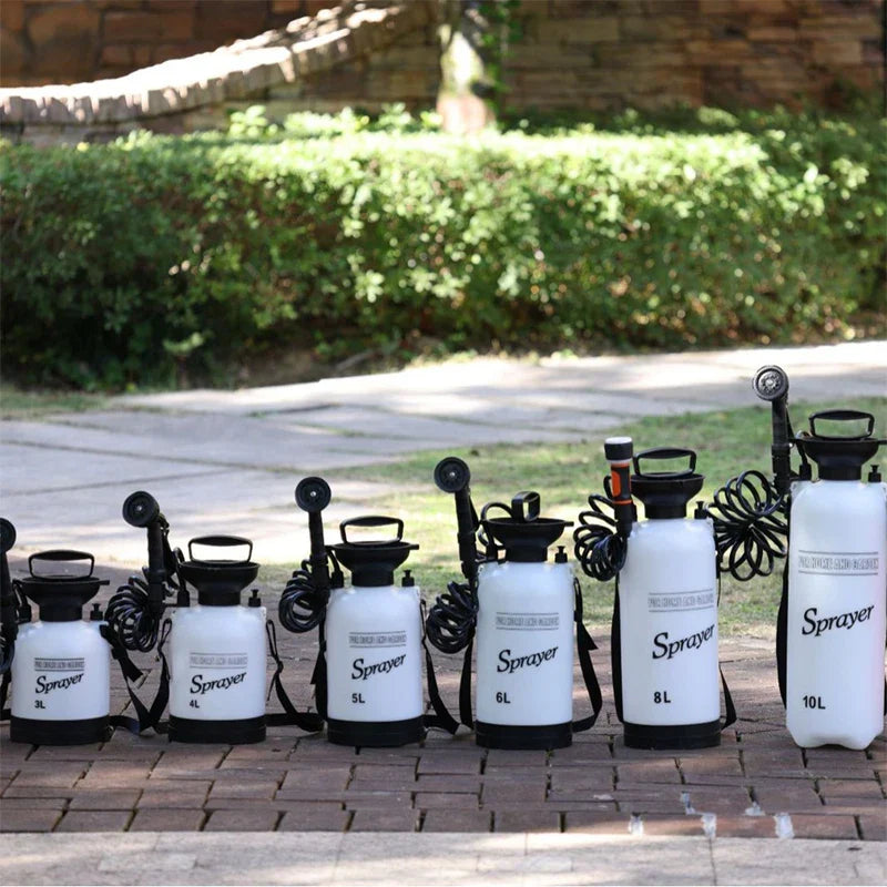 Portable Outdoor Camping Shower – 3/5/8L Manual Pump with 3m Hose for Pet Bath & Car Wash