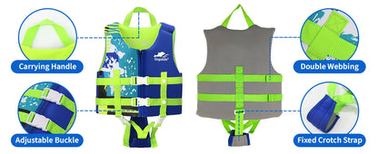 Gogokids Kids Life Jacket – Neoprene Float Vest for Toddlers, Swim Training & Buoyancy Swimwear