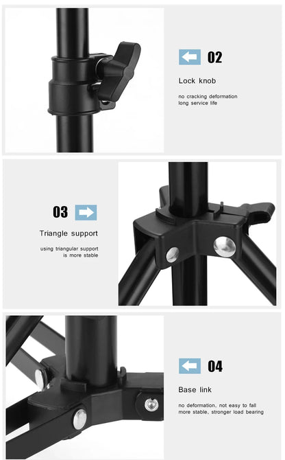 Photography Studio Backdrop Stand — Photo & Video Background Support System Kit
