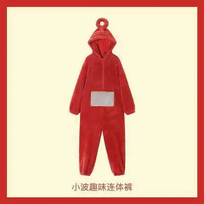 Teletubbies Pajama Costume - Soft Long Sleeve Unisex Cosplay Loungewear for Adults & Kids