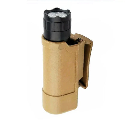 Tactical Flashlight Holster - Adjustable Duty Belt Torch Holder for Outdoor Gear