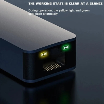 2500Mbps USB 3.0 Wired Ethernet Adapter – USB Type-C to RJ45 LAN Network Card for PC, MacBook, Windows Laptop