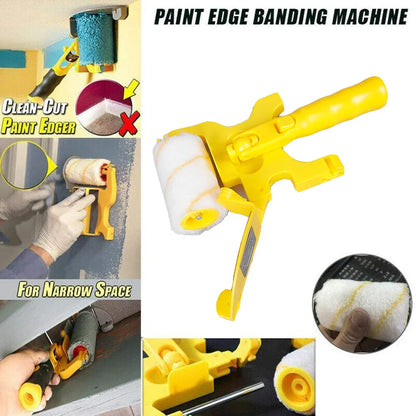 Professional Wall Paint Roller Set - Multifunctional Edger Painting Rolling Brush for Clean-cut Treatment Tools