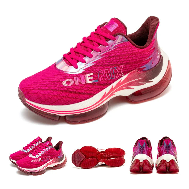 ONEMIX Women's Air Cushion Running Shoes - Lightweight Breathable Mesh Sneakers for Outdoor & Fitness