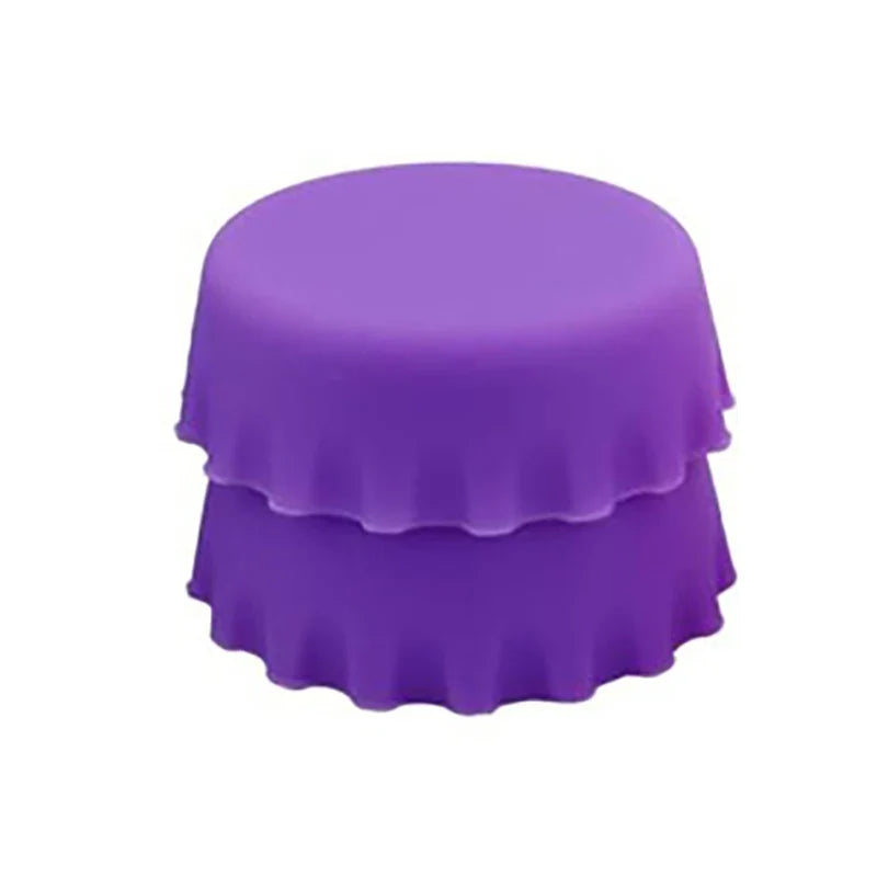 2/6/12pcs Silicone Beer Bottle Caps – Preservative Covers for Wine, Vinegar, Soy, and Cocktail Bottles