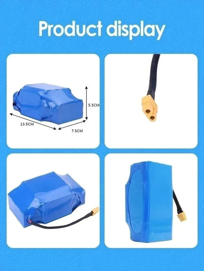 Genuine 36V 12Ah 10S2P Lithium-Ion Battery Pack — Rechargeable Battery for Electric Scooter, Hoverboard & Unicycle