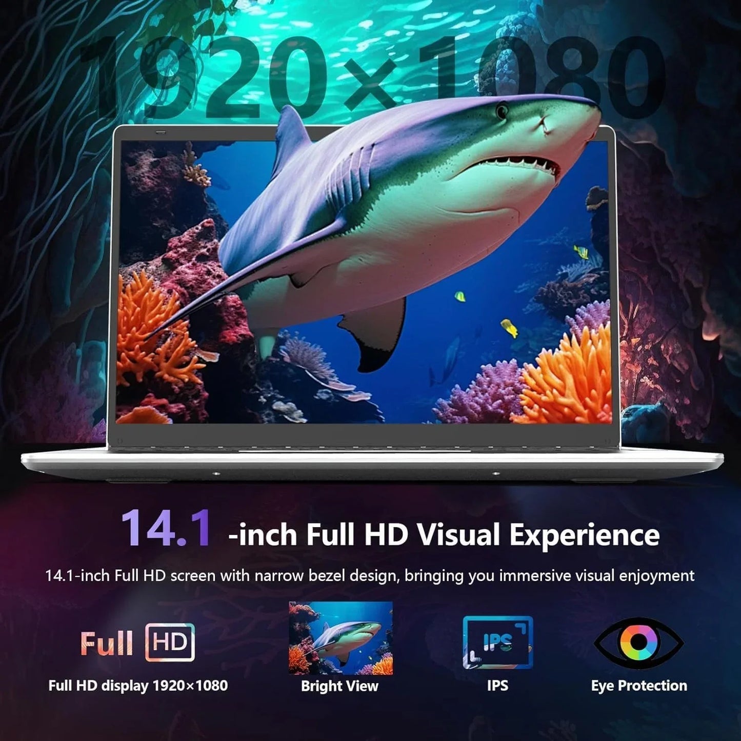 Ultra Slim 14.1" Laptop Intel Core i9-10980HK 16GB RAM 2TB SSD Windows 11 Pro Notebook Computer