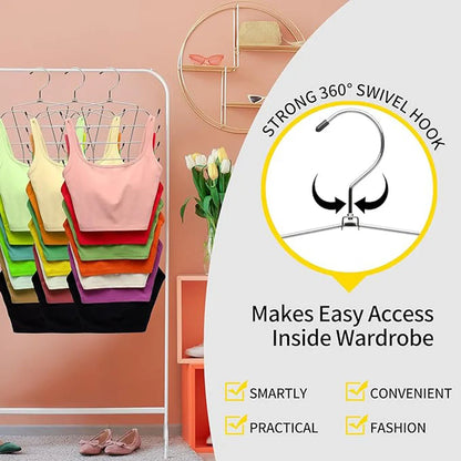 Multi-Layer Clothes Hanger – 1/2/3 Pack Folding Underwear, Bra & Trouser Storage Rack, Trace-Free Design