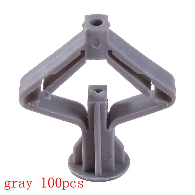 50/100Pcs Self-Drilling Drywall Anchor Kit with Screws – Nylon Expansion Anchors for Gypsum Board & Wall Mounting
