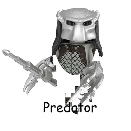 Super Heroes Model Figure Blocks – Invisible Predator vs Alien Jungle Killer Construction Toy for Children