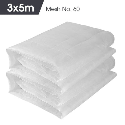 White 60 Mesh Garden Insect Netting – Greenhouse Protection Cover for Plants, Vegetables, Pest & Bird Control