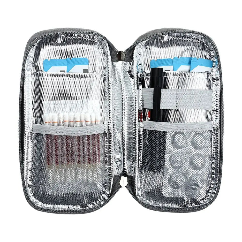 Oxford Cloth Insulin Cooling Bag - Portable Cold Storage Medicine Cooler for Diabetes, Travel-Friendly Drug Freezer