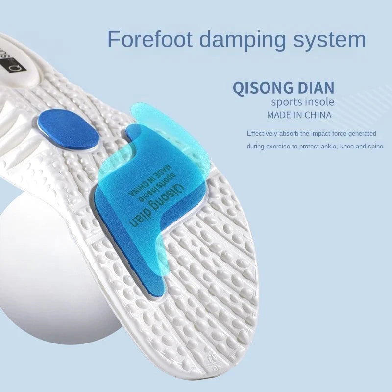 Sports Insoles – High Elasticity, Shock-Absorbing, Sweat-Absorbing & Anti-Odor Orthopedic Running Inserts for Comfort & Support