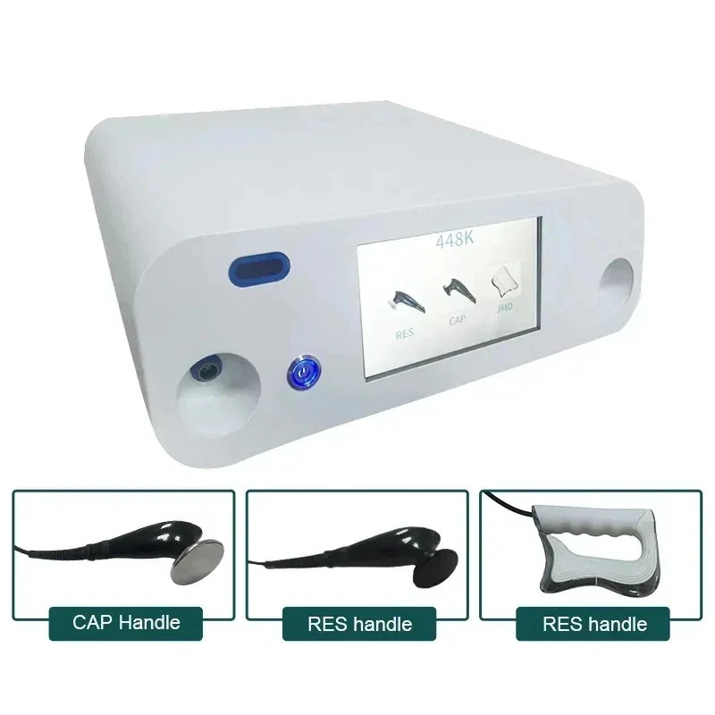 448kHz CET RET Tecar Therapy Machine — Portable RF Monopolar Probe for High-Frequency Diathermy & Weight Loss