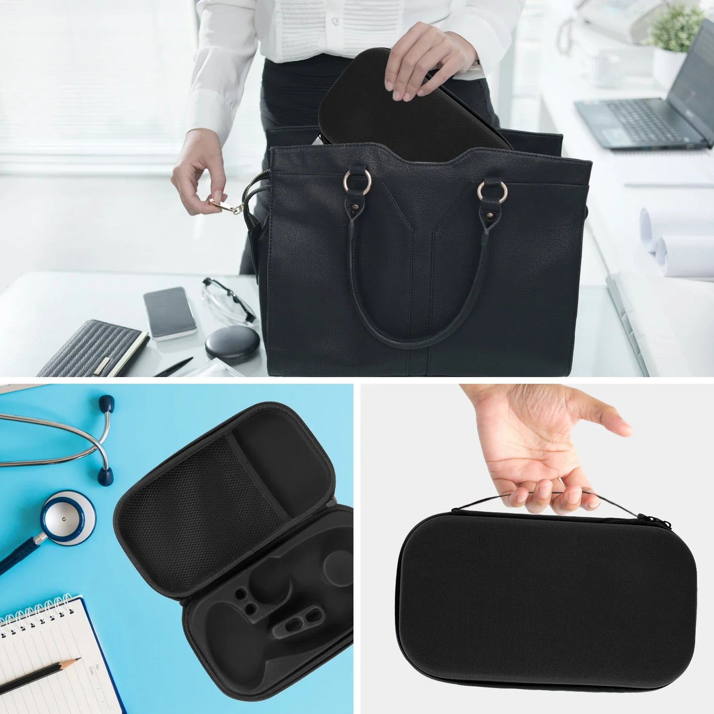 Shockproof Stethoscope Case – Portable Lightweight Medical Storage & Travel Carrying Bag Organizer