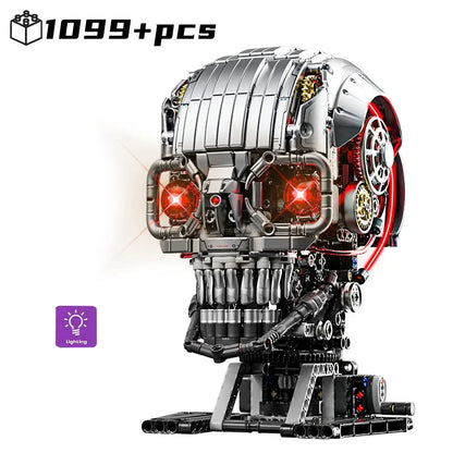 2025 STEM Mechanical Skull Building Blocks Kit — Bone Desktop Model | Assembly Toy Gift for Boys