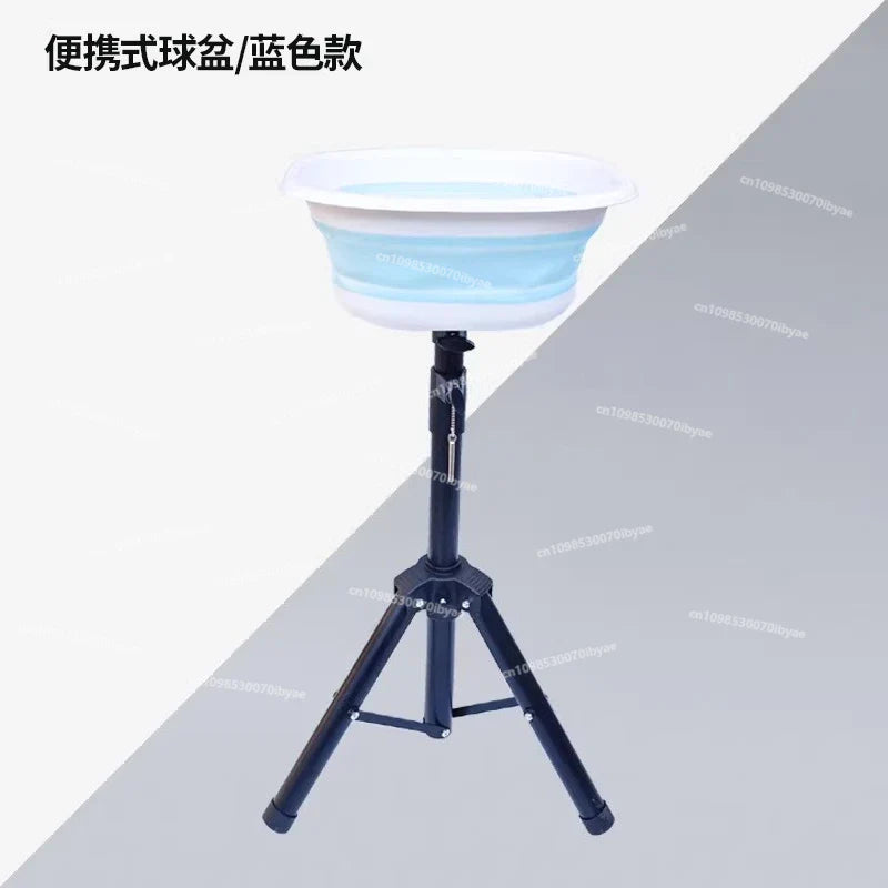 Portable Table Tennis Ball Collector – Multi-Ball Serving Basin with Mobile Storage Box for Arena Training and Practice Use