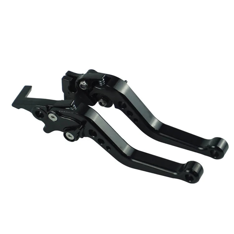 Universal Alloy Motorcycle Brake & Clutch Lever Handles — CNC Modified Pair for Motorbike Adjustment