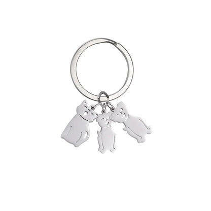 Personalized Kids & Family Keychain – Custom Name Key Chain for Mother’s Day, Couples, Boys, Girls, Pets, Mom, Dad, Baby Gift