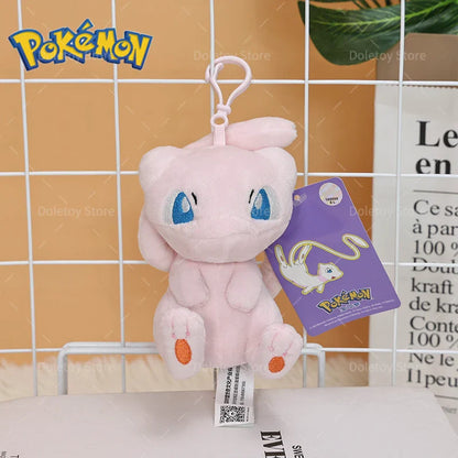 Original Pokémon Plush Keychain – Pikachu, Eevee, Charmander, Squirtle, Mew, Snorlax, Jigglypuff Cute Cartoon Doll Toy Gift for Kids