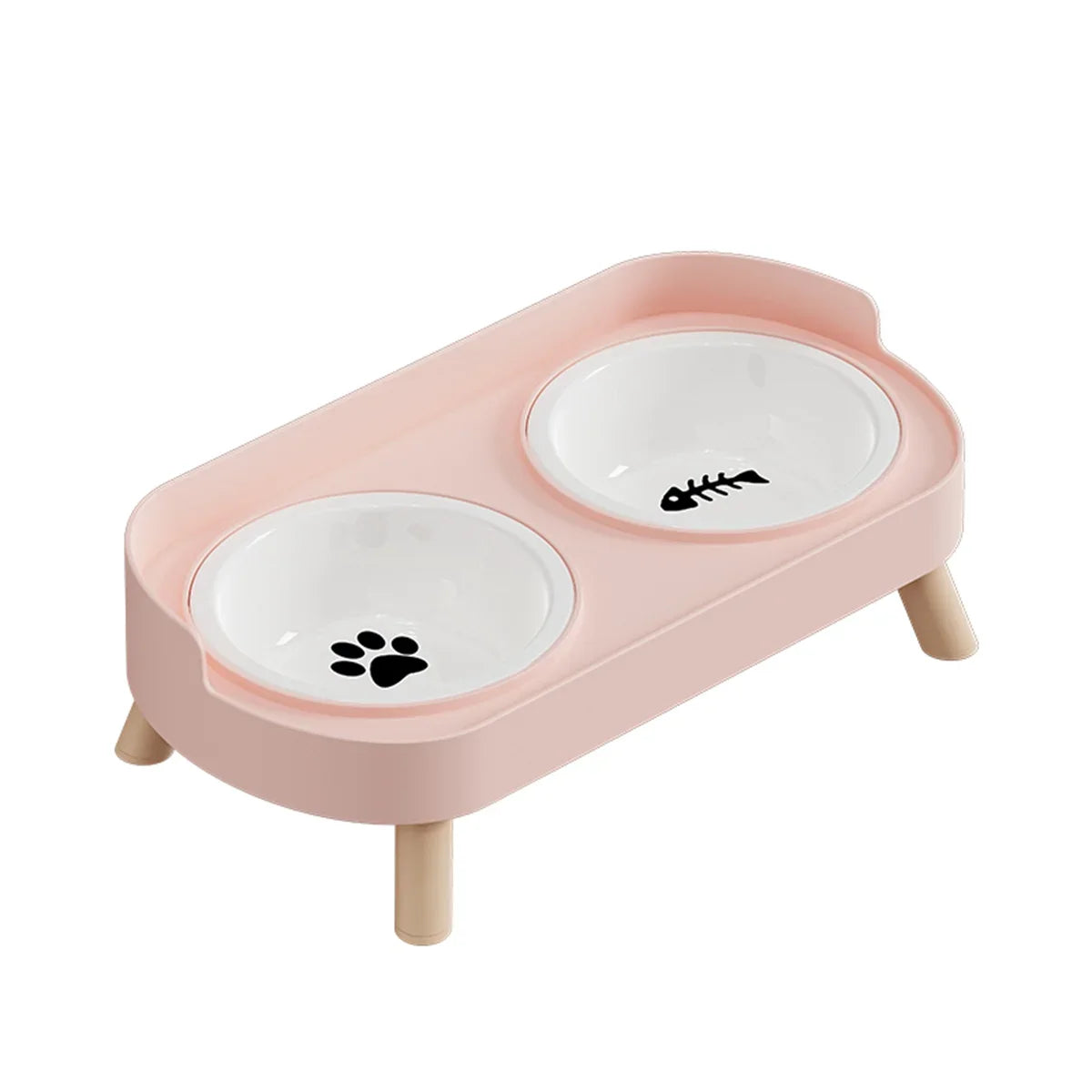 Colorful Dopamine Pet Double Bowl – Stainless Steel Large Capacity Cat & Dog Feeding & Water Dish Fashion Pet Bowl Set
