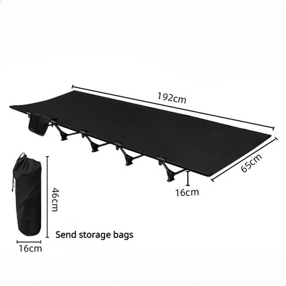 Ultra-Light Folding Camping Bed – Portable Outdoor Tent Cot for Adults, 150KG Capacity, Ideal for Hiking & Travel