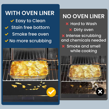 60x40cm Non-Stick BBQ Grill Mat - Heat Resistant Reusable Baking Sheet for Easy Cooking, Grilling & Outdoor Barbecue
