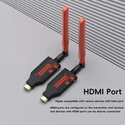 1080P 150m Wireless HDMI Extender – 1 TX to 4 Splitter, Video Transmitter & Receiver for PS4, Camera, Laptop, PC, TV, Monitor & Projector
