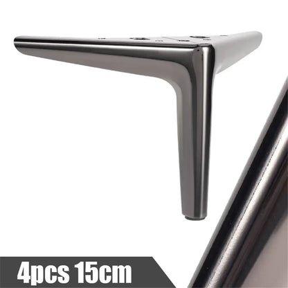 4Pcs Metal Furniture Legs – Heavy-Duty Feet for TV Stand, Sofa, Cabinet & Table, 800KG Load Capacity