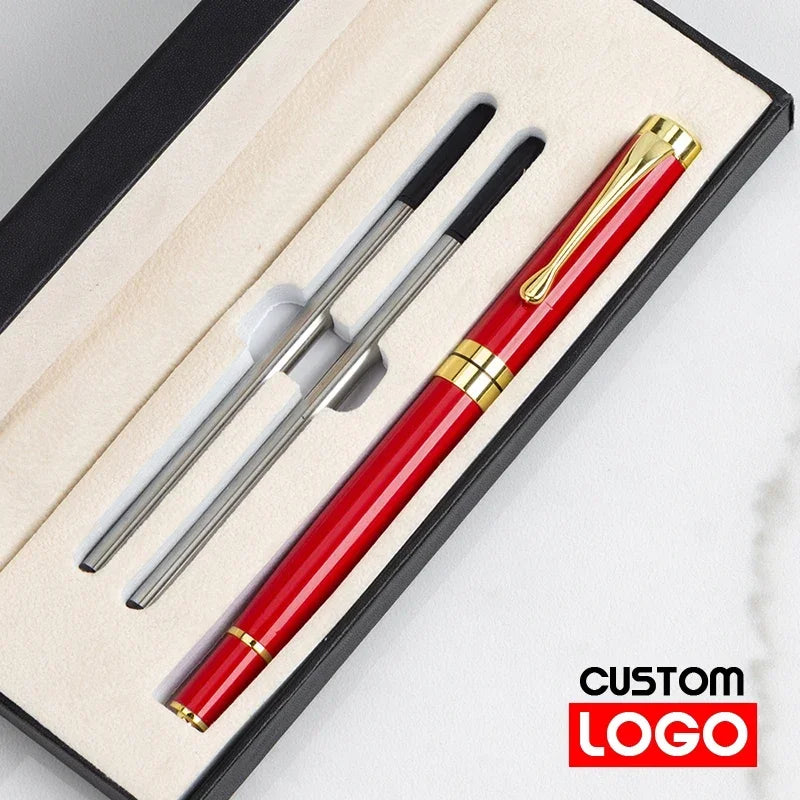 Luxury Metal Ballpoint Pen Gift Set — School, Business & Office Signature Roller Pen, Student Stationery Supplies