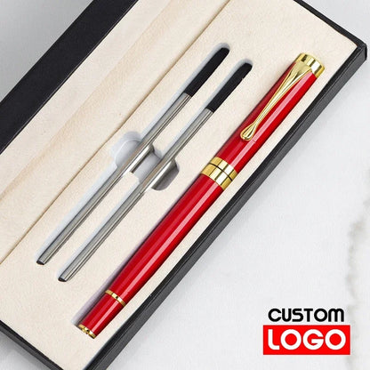 Luxury Metal Ballpoint Pen Gift Set — School, Business & Office Signature Roller Pen, Student Stationery Supplies