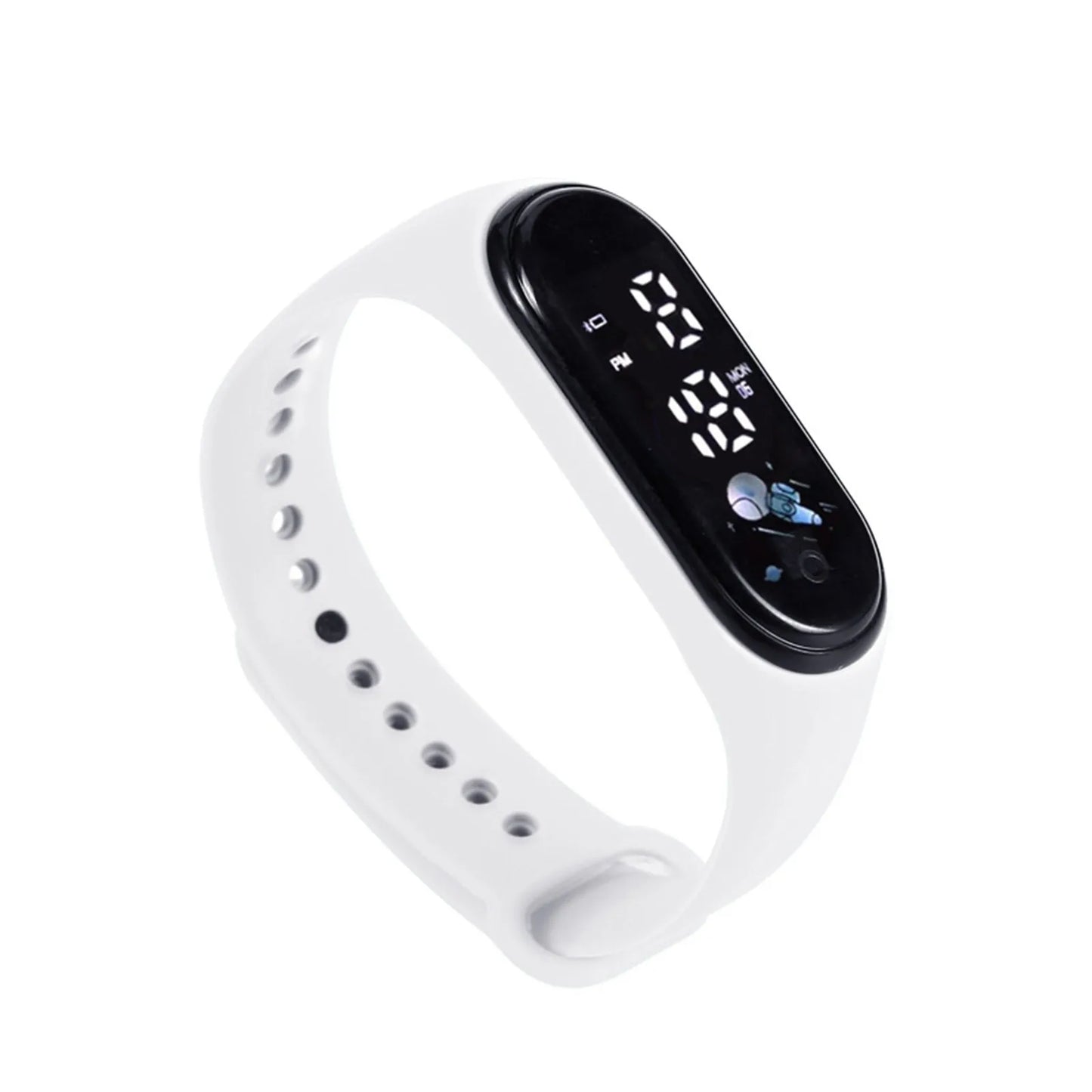 Kawaii Kids Smart Watch – Waterproof Digital Sports Watch for Boys & Girls with Silicone Strap
