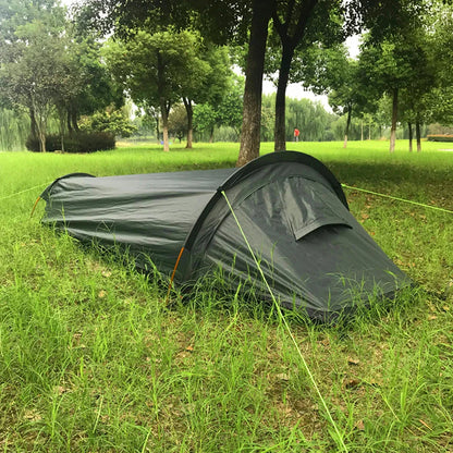 Lightweight Backpacking Tent – Outdoor Camping Sleeping Bag Tent for Single Person Use