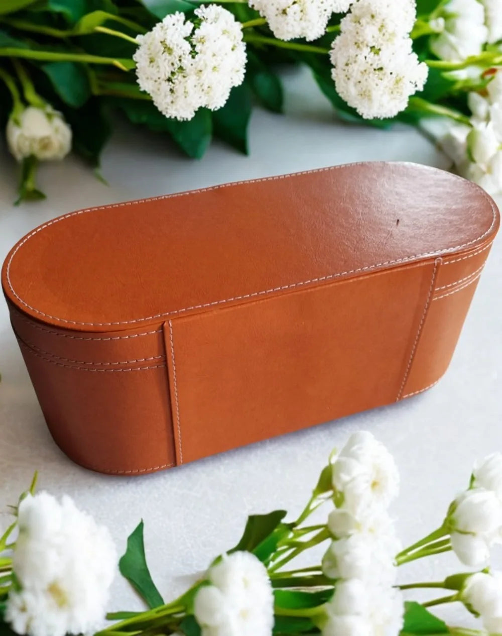 Portable PU Hair Dryer Storage Case – Large Capacity Dustproof Bag for Curling Tools & Accessories