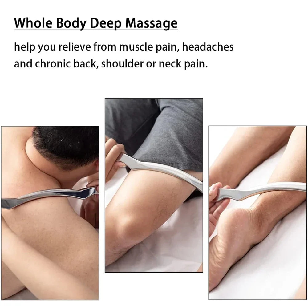 7-in-1 Stainless Steel Muscle Scraper Set – Gua Sha Deep Tissue Massage & Soft Tissue Mobilization Tools