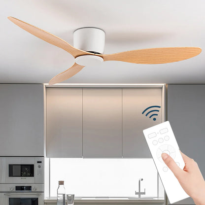 LED Ceiling Mounted Fan Light - Nordic Style Decorative Ceiling Fan for Living Room, Restaurant, and Minimalist Household Use