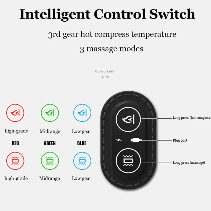 Ultimate Comfort: Multifunctional Electric Massage Lumbar Pillow - Ergonomic Waist Support & Relaxation Cushion