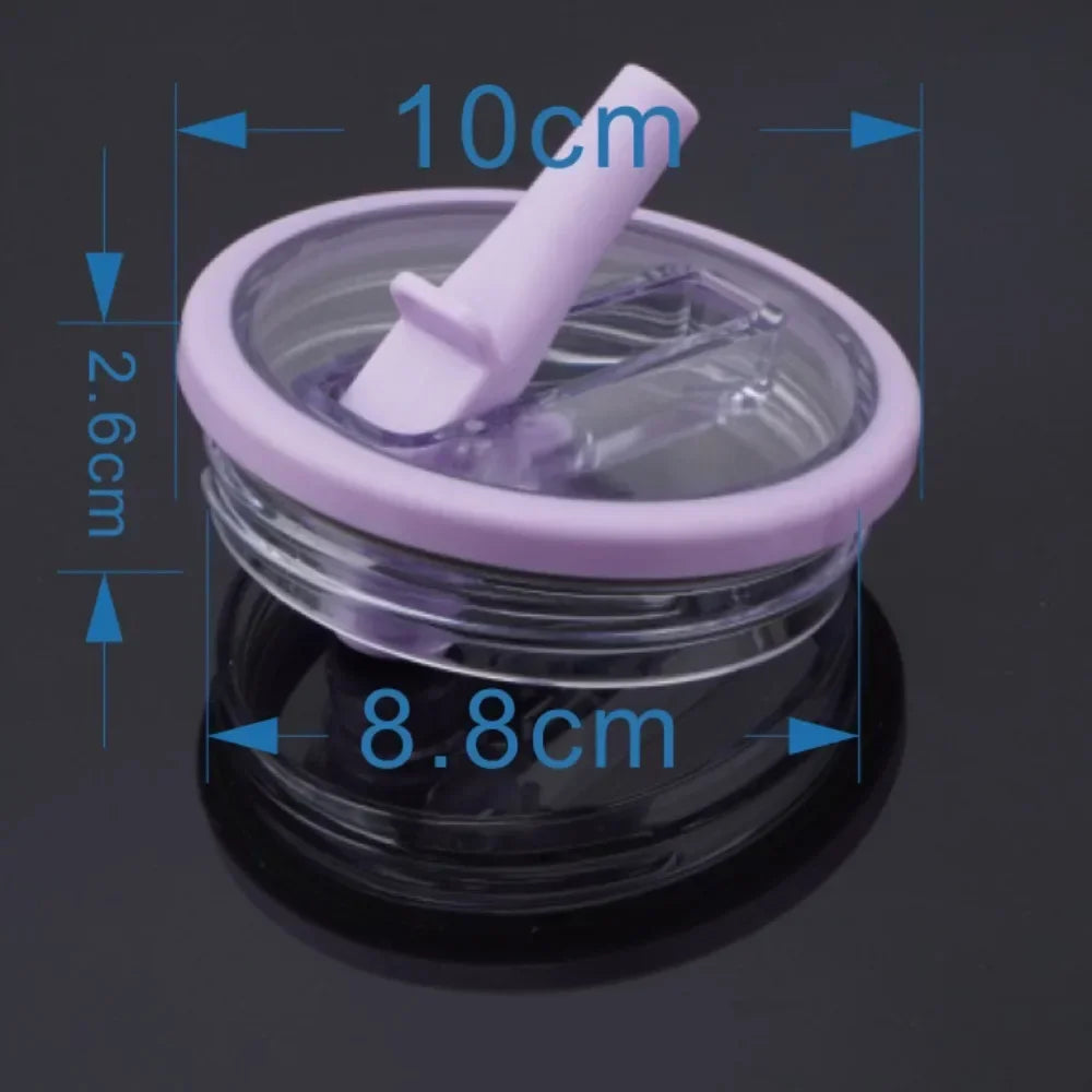 Spill-Proof 40oz Cup Lid for Stanley – Eco-Friendly Replacement with Spiral Straw Cover Accessory