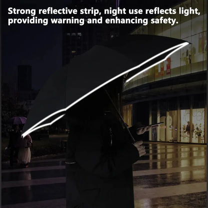 Fully Automatic Sun Protection Umbrella with LED Flashlight - Folding Waterproof UV Sunshade, Rainproof, Wind-Resistant Umbrella