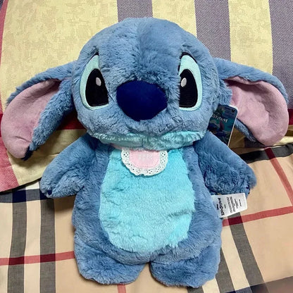 Aoger Disney Stitch Plush Hot Water Bottle – Extra Large Anime Winter Hand Warmer for Women, Home & Holiday Gift for Girls