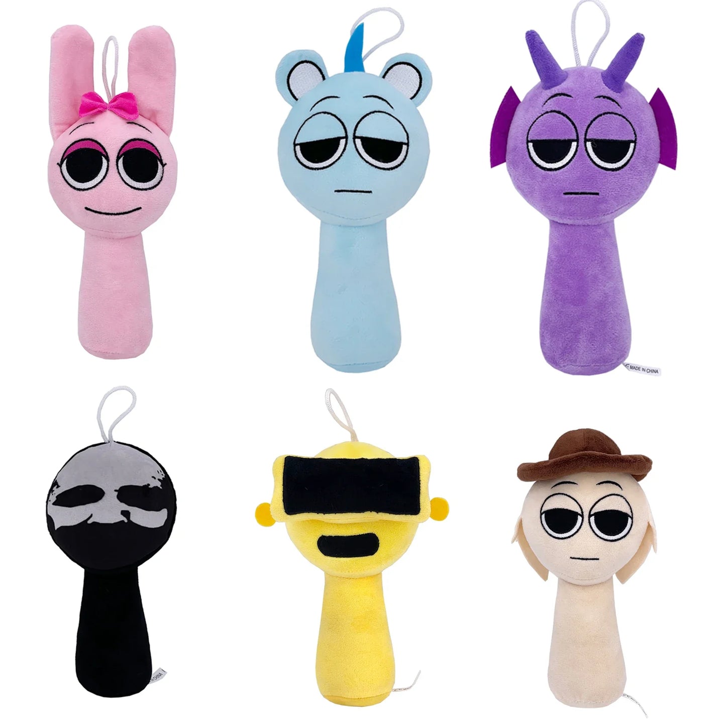 20cm Sprunki Plush Toys – Sprunki Game Pillow Doll, Soft Stuffed Toy for Kids’ Birthday & Christmas Gift