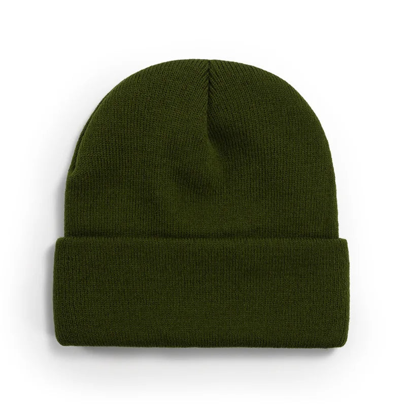 Winter Knit Beanie Hat - Warm Stretch Skull Cap for Boys Girls Adults in Black White Blue Pink & More Colors