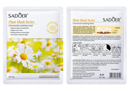 8PCS Natural Plant Facial Masks – Korean Skincare Hydrating, Moisturizing & Firming Face Care Set