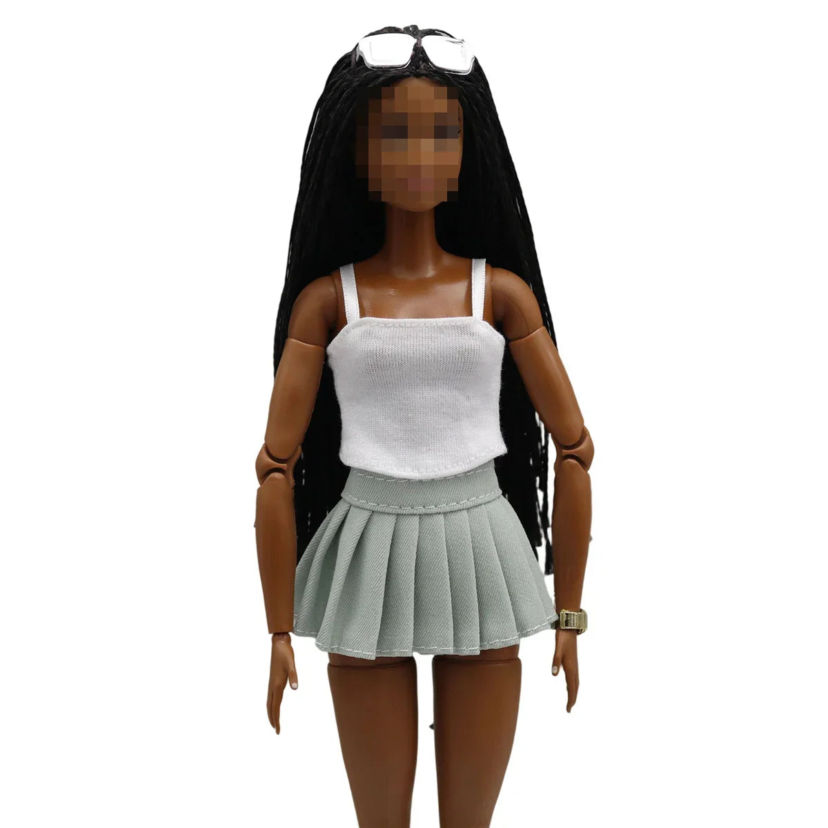 1/6 Barbie Doll Clothes – 30cm Simple Short Skirt & Vest Daily Wear Accessories