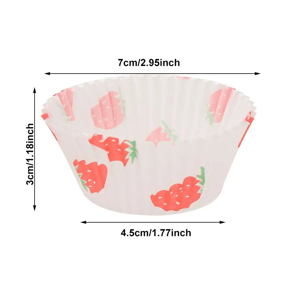 100PCS Cake Cups – Paper Cupcake Liners & Muffin Wrappers for Baking & Cake Decorating